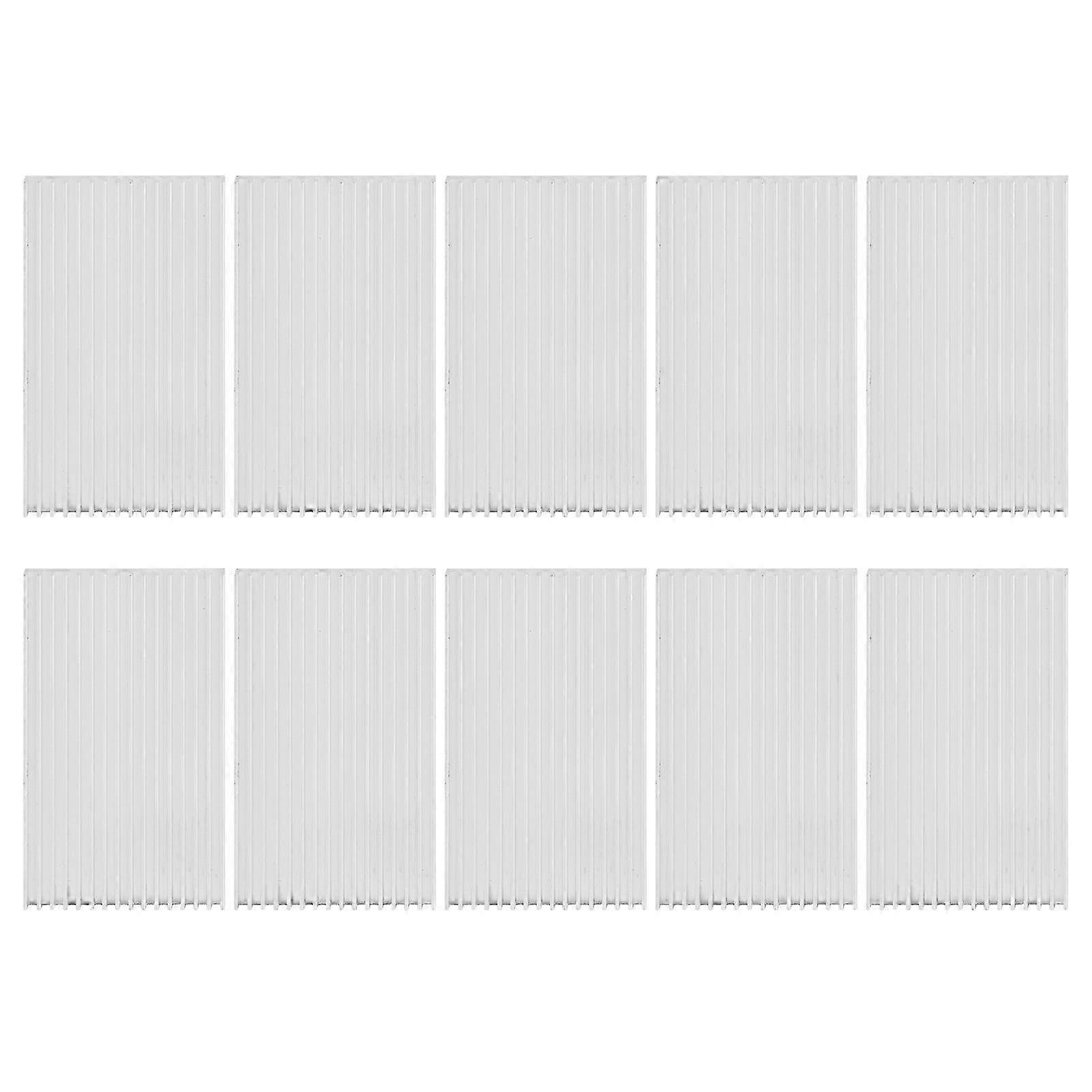 10Pcs Aluminum Heat Sink Cooling Sheet for Routers and CPUs Q50 x 4 x 100