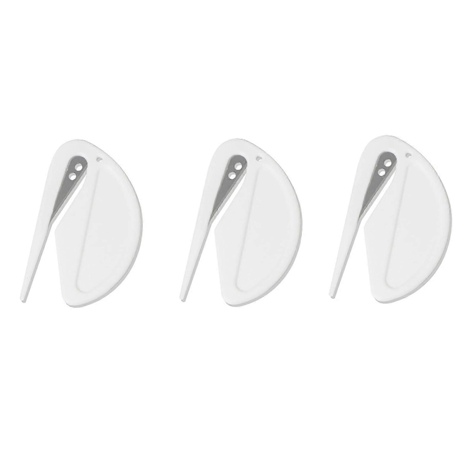 Paper Cutter Multipurpose Letter Opener Sharp Blade Tool for Scrapbooking Packaging Christmas Envelopes White 3 Pack