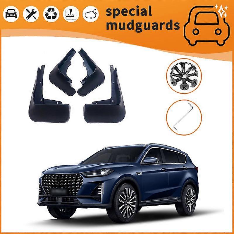 For 21-24 Jetour X70PLUS models Mudguards Fender Mudflaps Front Rear Flares Splash Guards Cover Car Accessorie