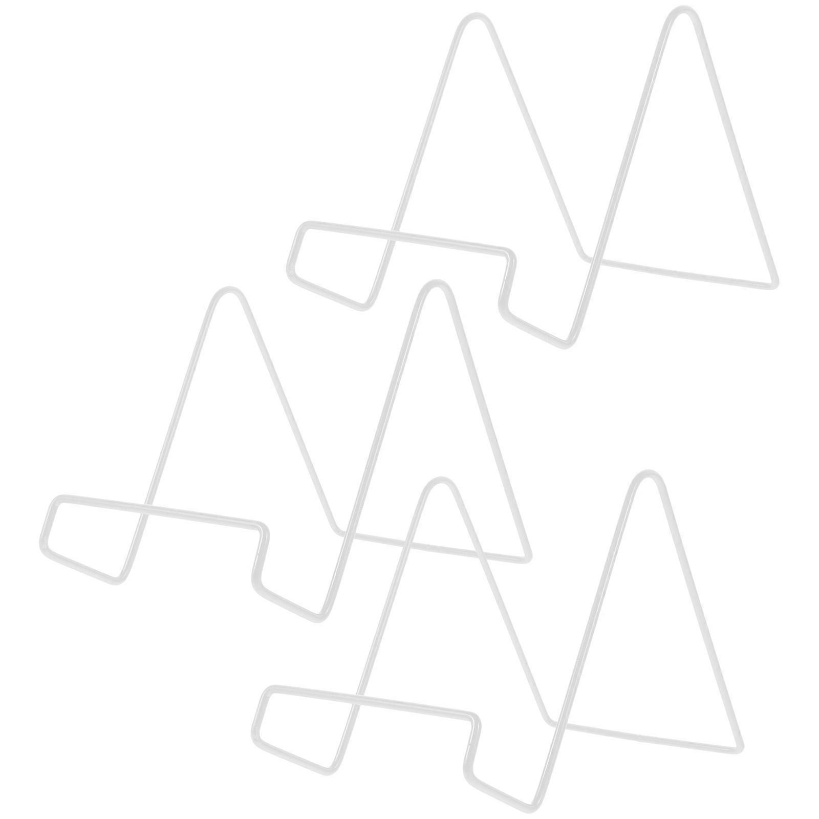 3pcs Large White Iron Art Photo Easel Stands for Desktop Display in Home, Office, and Gallery