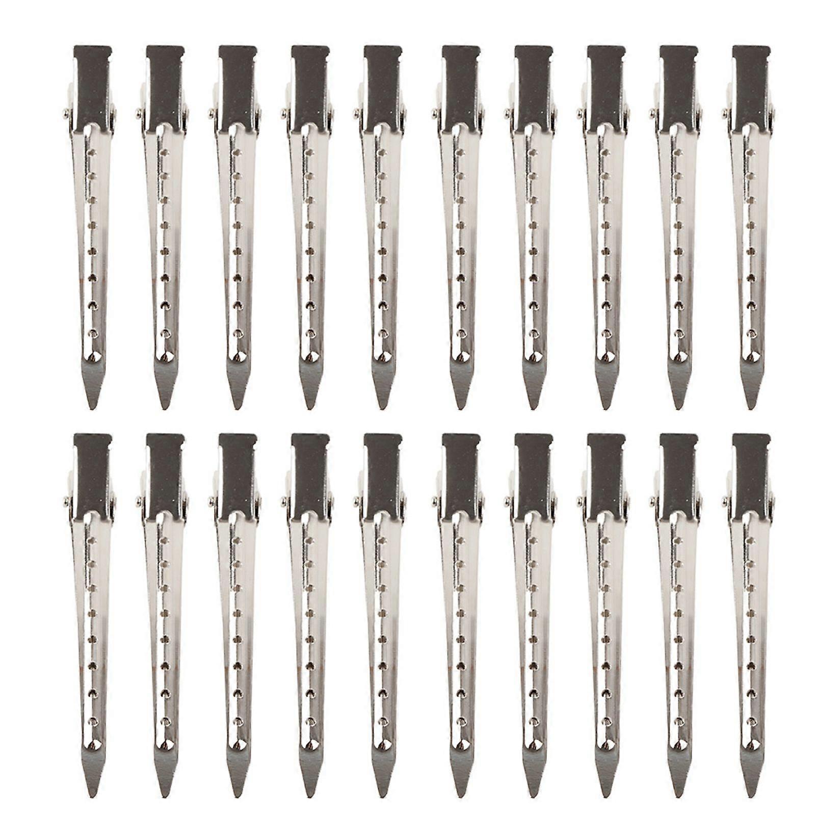 20pcs Metal Duck Bill Clip Sectioning Hair Styling Clips Hairdressing Styling Tools for Hair SalonYMMR)