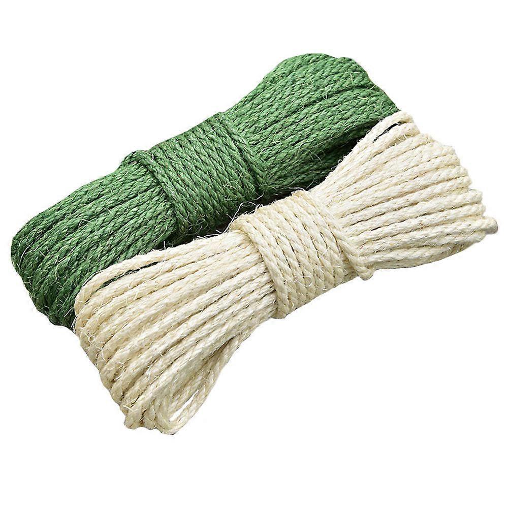 Scratching Post Rope Synthetic Material Cat Scratching Pole Diy Craft Projects present Packaging 2000x0.6cm 2Pcs