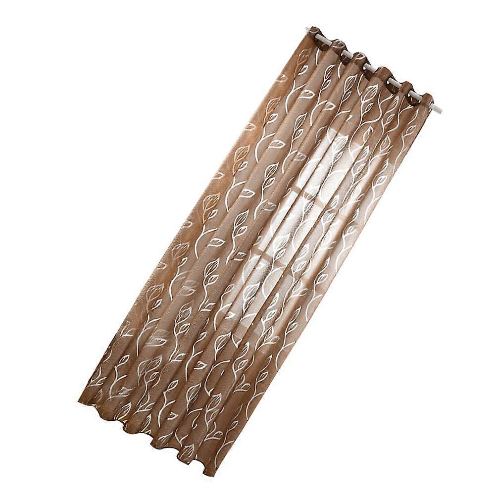 Window Curtains Polyester Material For Clothes Shop 100x250cm Perforated Style 1Pcs