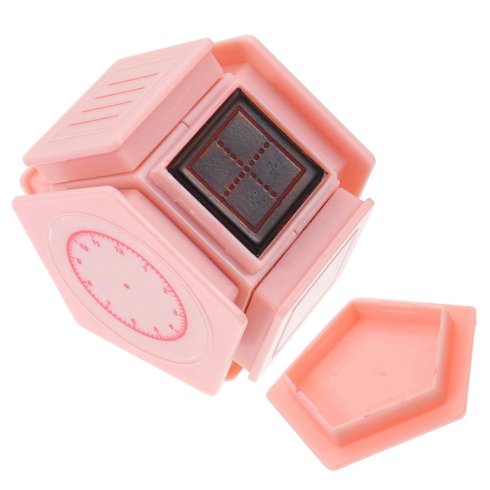 Children's Stamp with Writing Lines and Reward Designs for School Lessons - Pink Motif