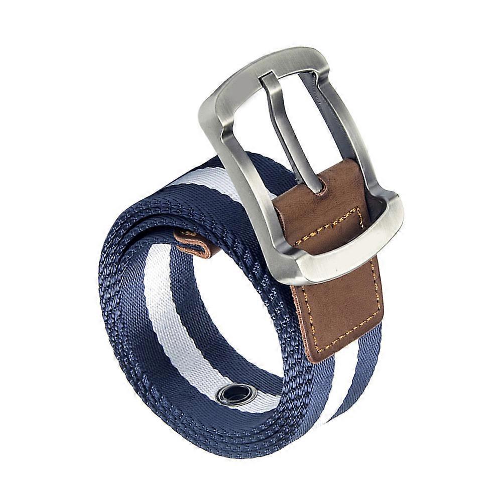 Hiking Belt Men Flexible Lightweight Nylon Material Army Style White Color 1Pack