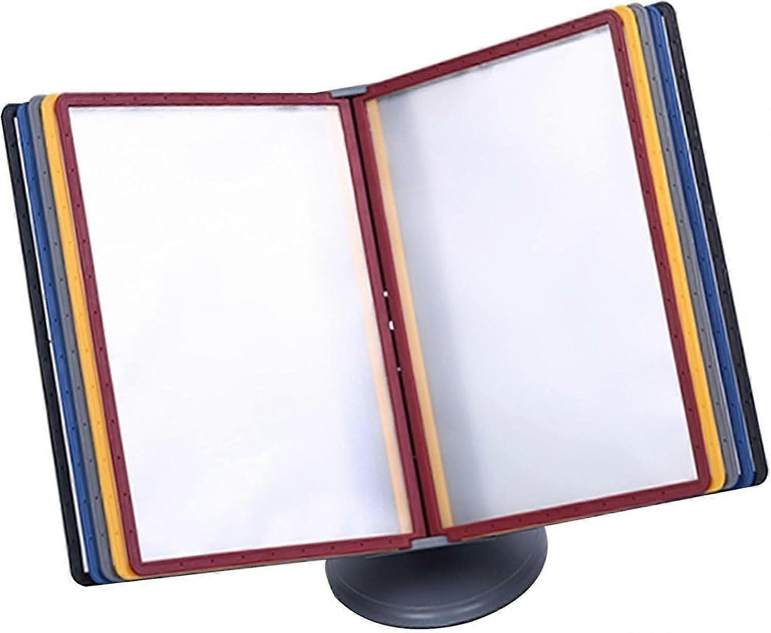 Wall Mounted Reference Organizer for Displaying and Storing A4 Documents (Multicolor)