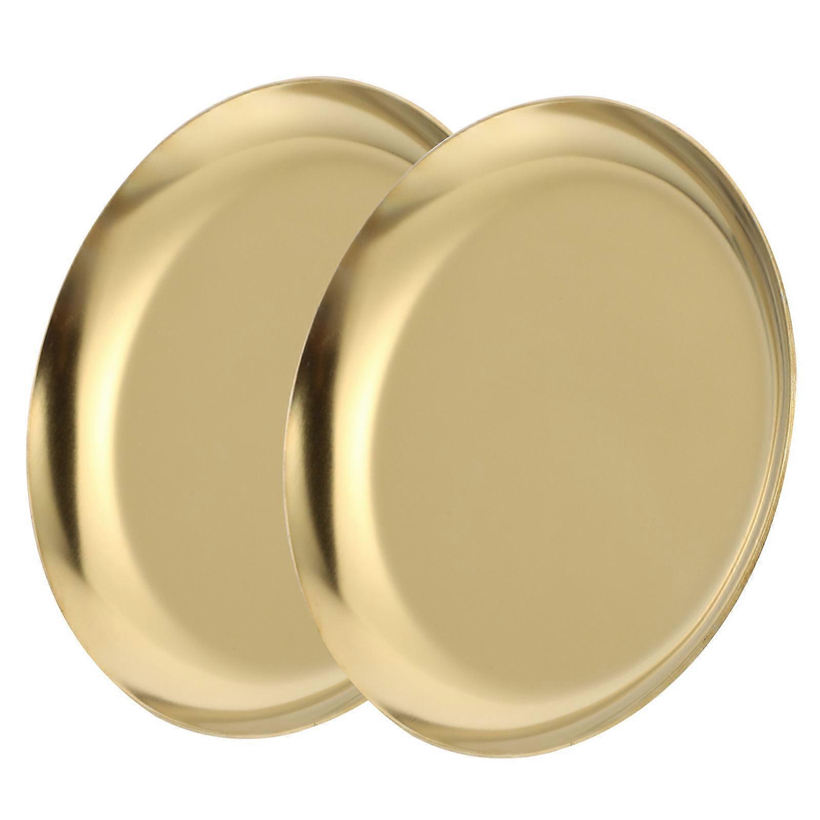 Multipurpose Plate Minimalist Nordic Style Jewelry Display Tray Bathroom 3.9×3.9×0.4in 1 Set