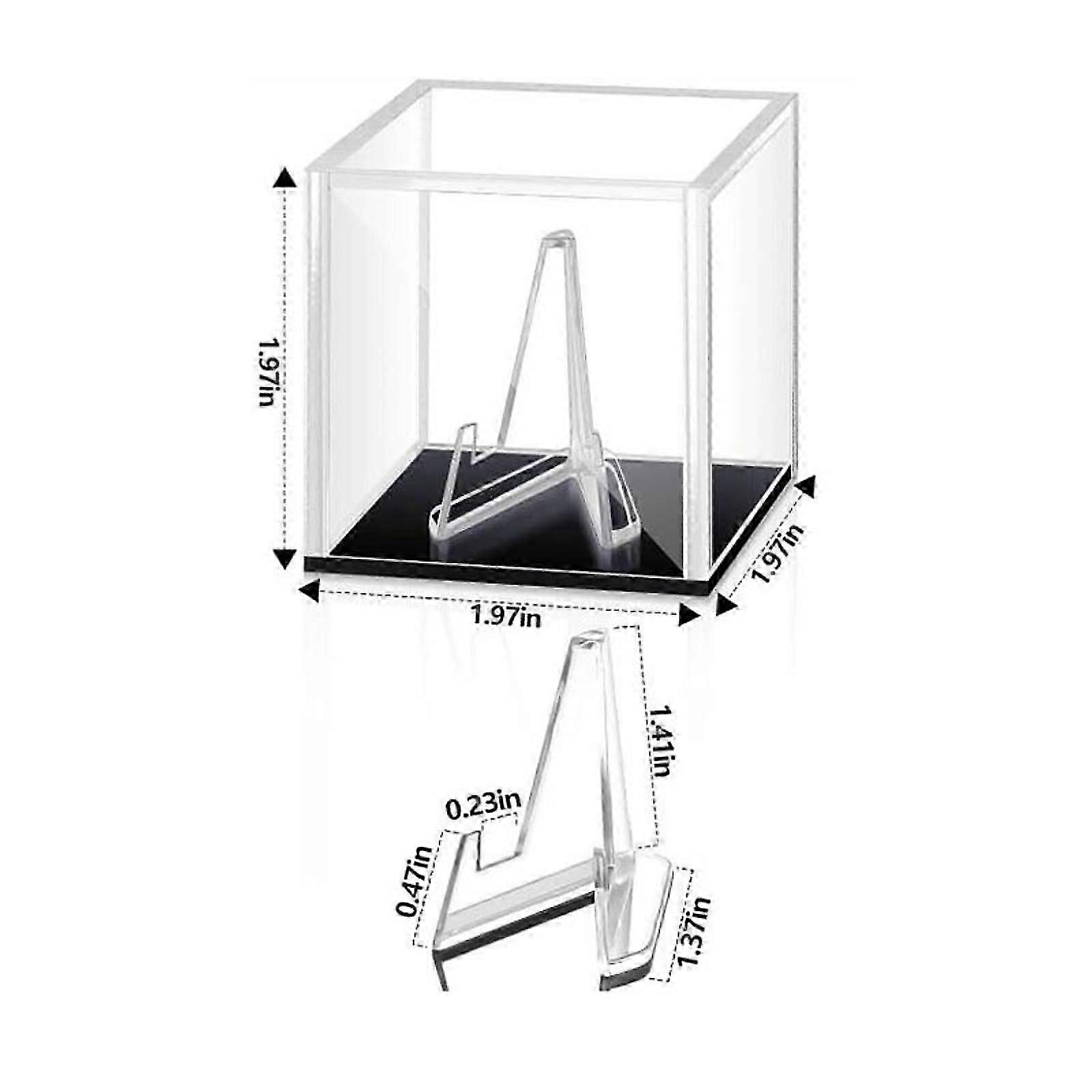 Guitar Pick Display Box with Stand Plectrum Case for Lovers Musician Player