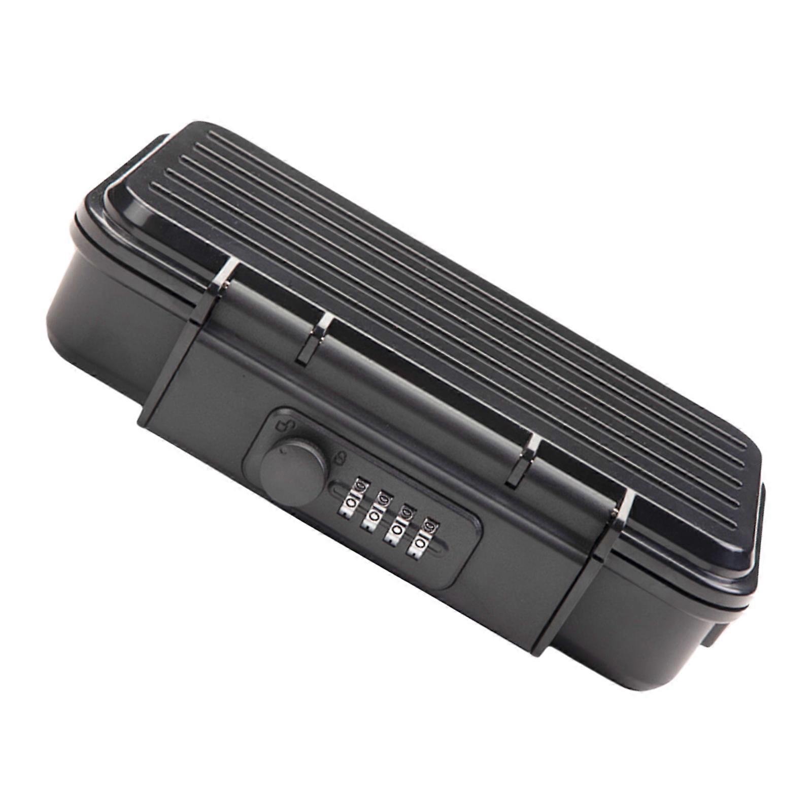 Splashes Proof Easy Carry Cash Box Reusable Travel Security Case ABS & Steel Password Safe Box for Traveling Gym Lockers Multicolor