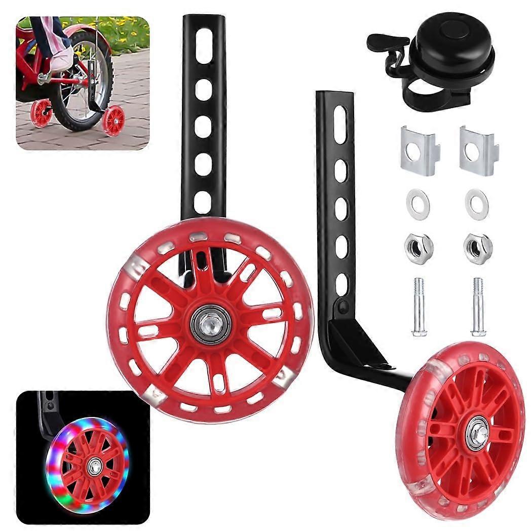 Flash Mute Adjustable 1220 Bike Training Wheels with Sturdy Alloy Brackets