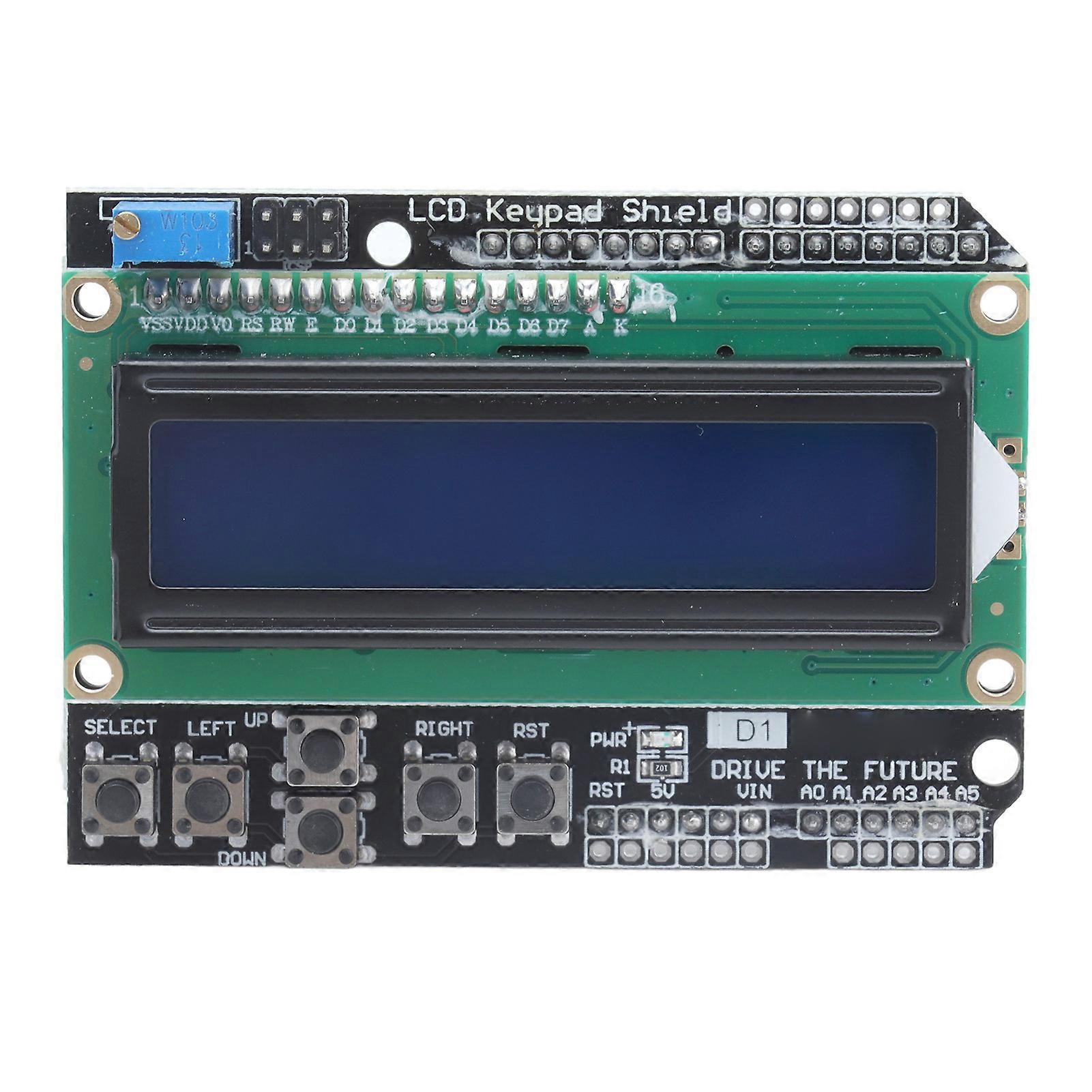 1602 LCD Expansion Board Blue Backlight Display LCD Keypad Module 4.5‑5.5V for Duemilanove