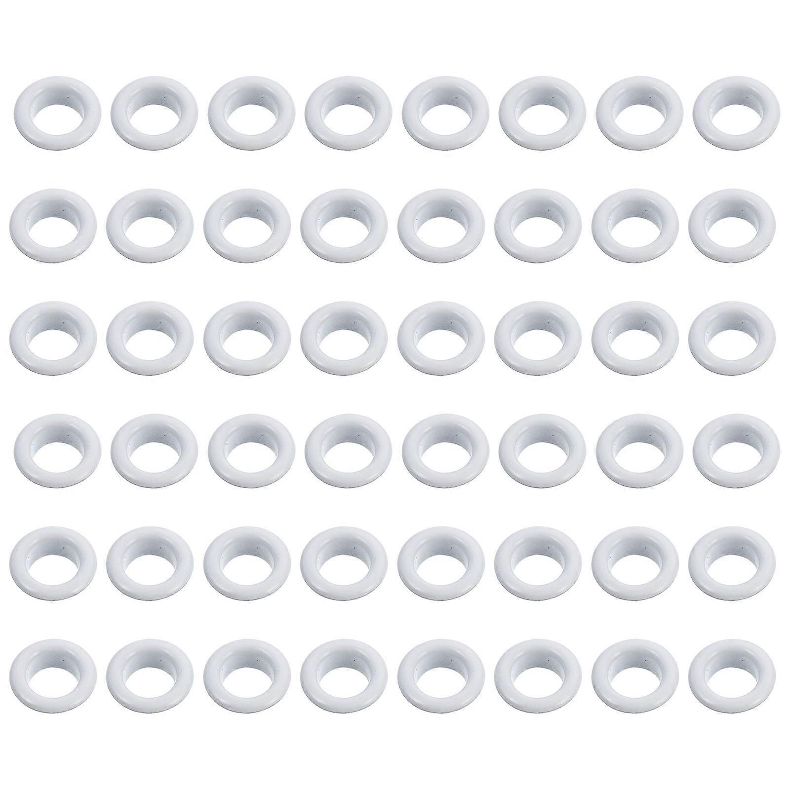 Awning Eyelets Grommet Eyelet Ring Gasket Assortment Bags Shoes Clothing Craft Projects 1.50X1.50X1.00CM Iron Installation Convenience 200Pcs