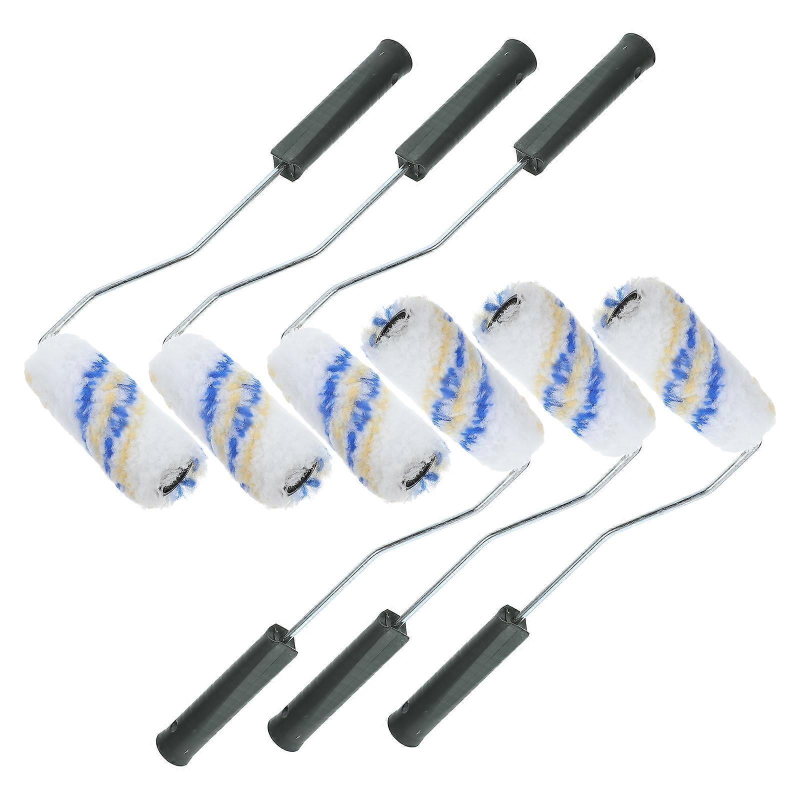 Wall Paint Small Roller Paint Brush Renovation Projects Plastic 6Pcs