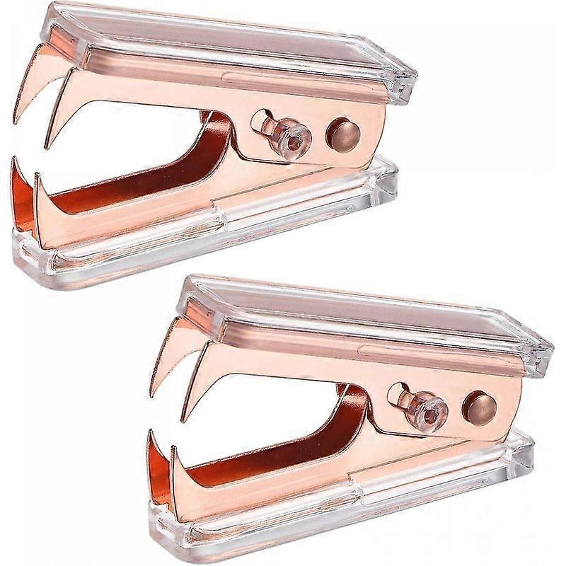 Stapler Tool, Stapler Puller with Acrylic Metal Jaws for Home Office Accessories, 2 Pack