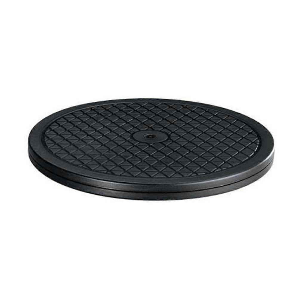 Black PVC 360 Degree Rotation turntable for Decoration Ideal for Clay Molding and Home Use 25cm