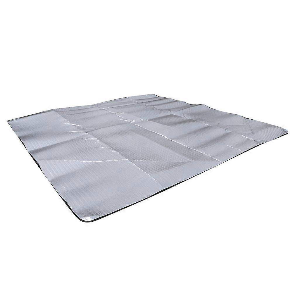 Moistureproof Picnic Blanket Aluminum Film for Outdoor Use Portable Lightweight Silver 200x200