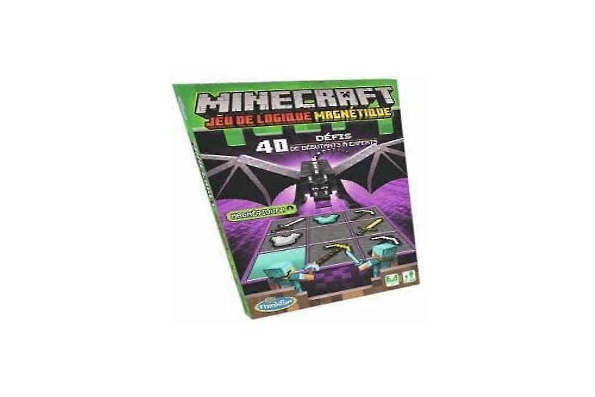 Magnetic Logic Games Thinkfun Minecraft 40 Challenges 1 Player from 8 Years Travel Version 76419 French Version