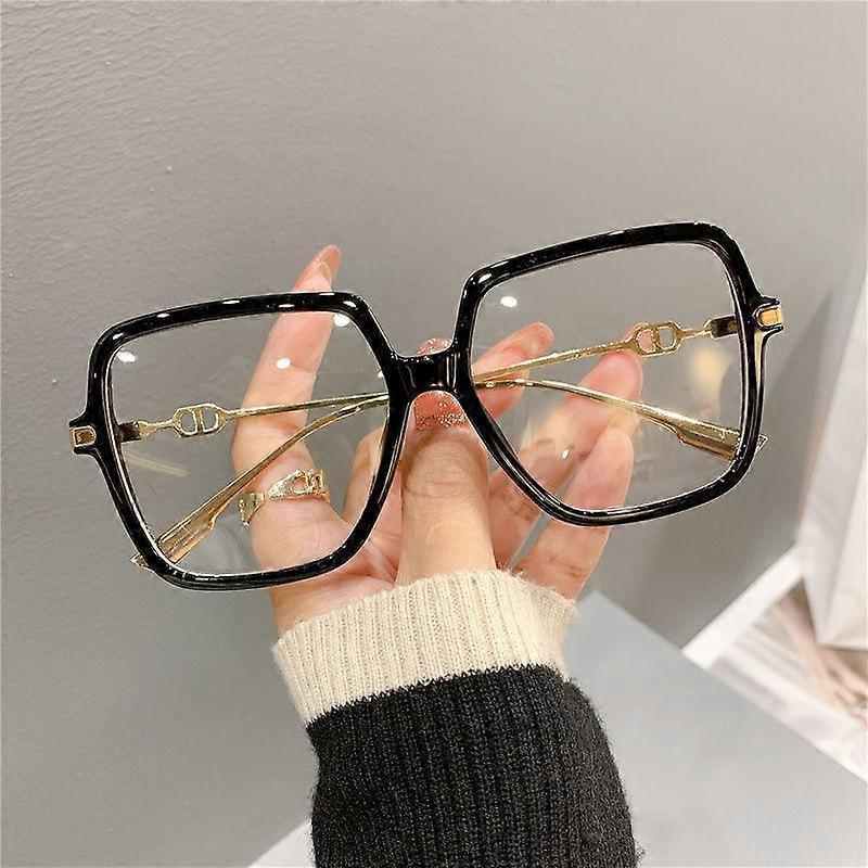 Luxury Oversized Anti Blue Light Men Women Glasses Diamond Studded Square Eyeglasses Computer Goggles Eyewear Glitter Frame YSX