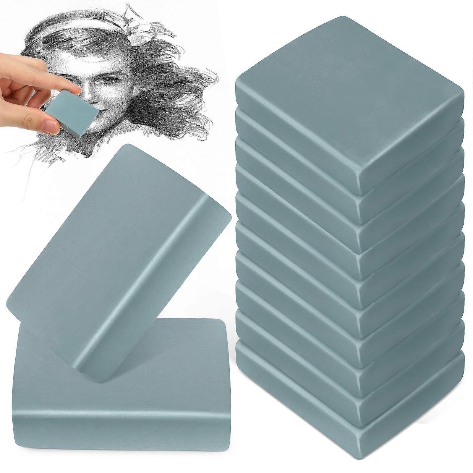 Art Supplies Erasers Kneaded Erasers Precise Erasing Multi-functional 12Pcs Blue