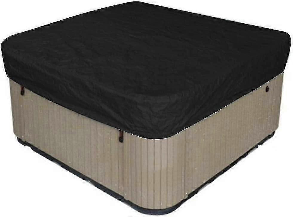 Badtunneskydd, fyrkantigt badtunneskydd med elastisk vattentät vattentät UV-beständig, utomhus Hot Spring Bath Spa Bath Pool Cover täckning