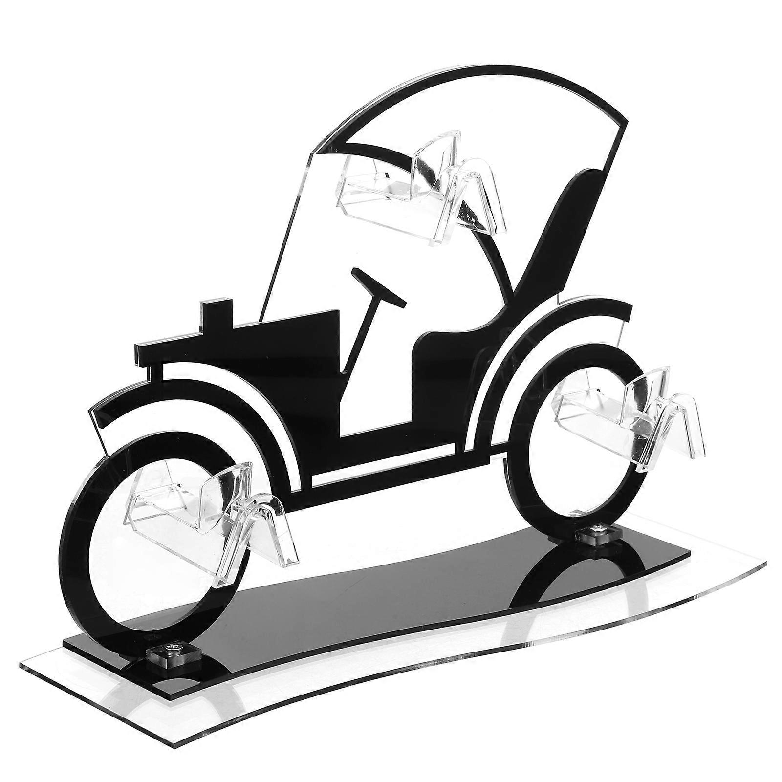 Car Shaped Acrylic Eyeglasses Holder Stand with Stable Base – Multipurpose Sunglasses Display Rack for Home, Store, or Desk Organizer for Optical