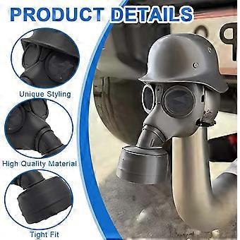 Cache Attelage Décoratif Forme Masque à Gaz - Pour Boule De 50 Mm - Protection Contre Poussière Et Rouille - 8