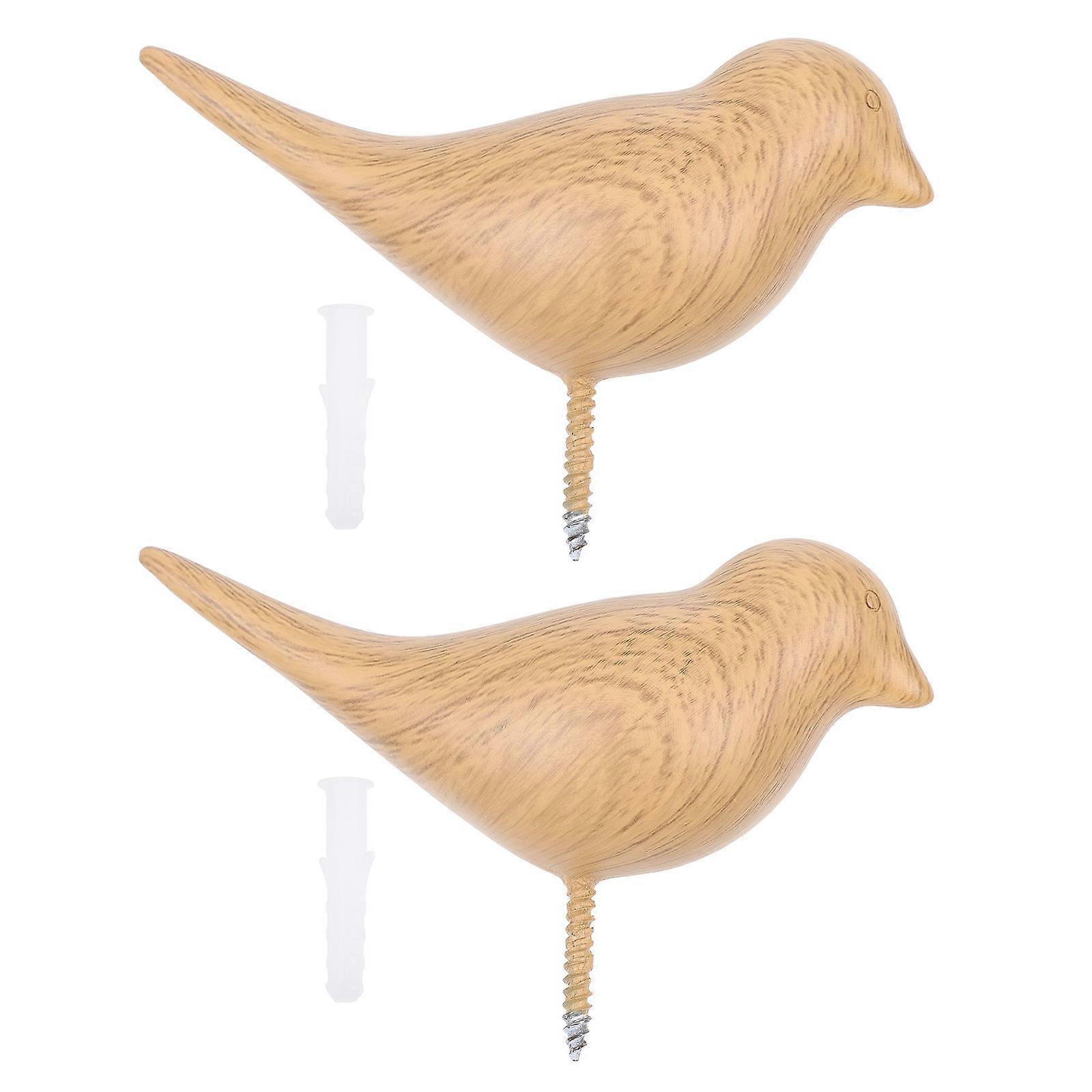Decorative Bird Hooks Clothes Hanger Hook Creative Storage Wall Mounted 4.3×1.2×2in 2Set