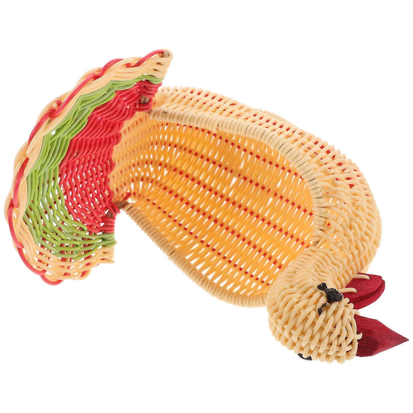 سلة منظم تخزين مطبخ بتصميم منسوج 22 * 13 1 عبوة