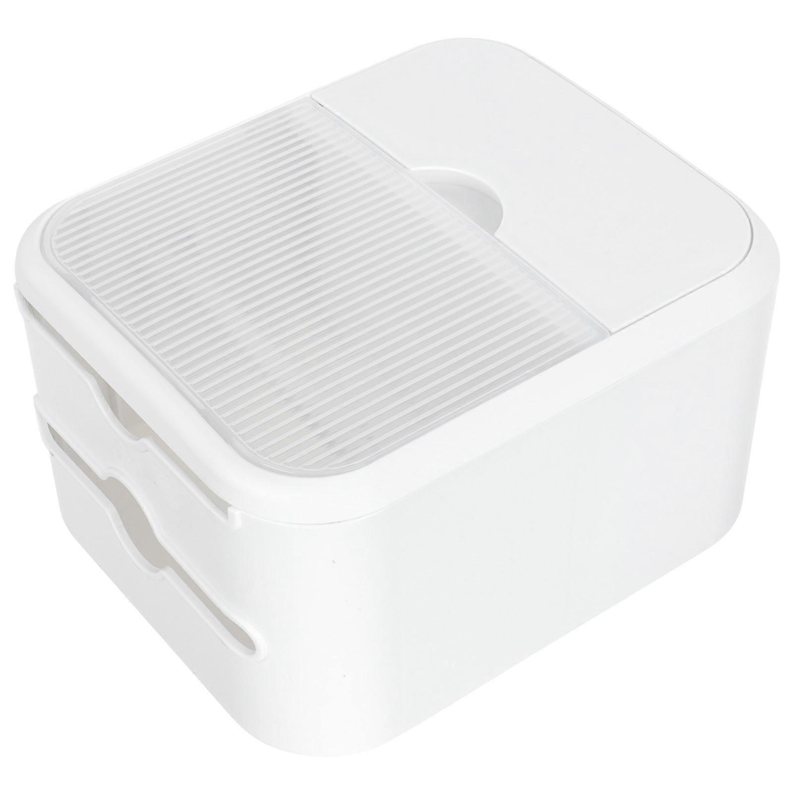 vegg vev boks plast kjøkken baderom tilbehør hvit 22.00x18.00x12.00cm vev oppbevaring gadget arrangør 1 stk