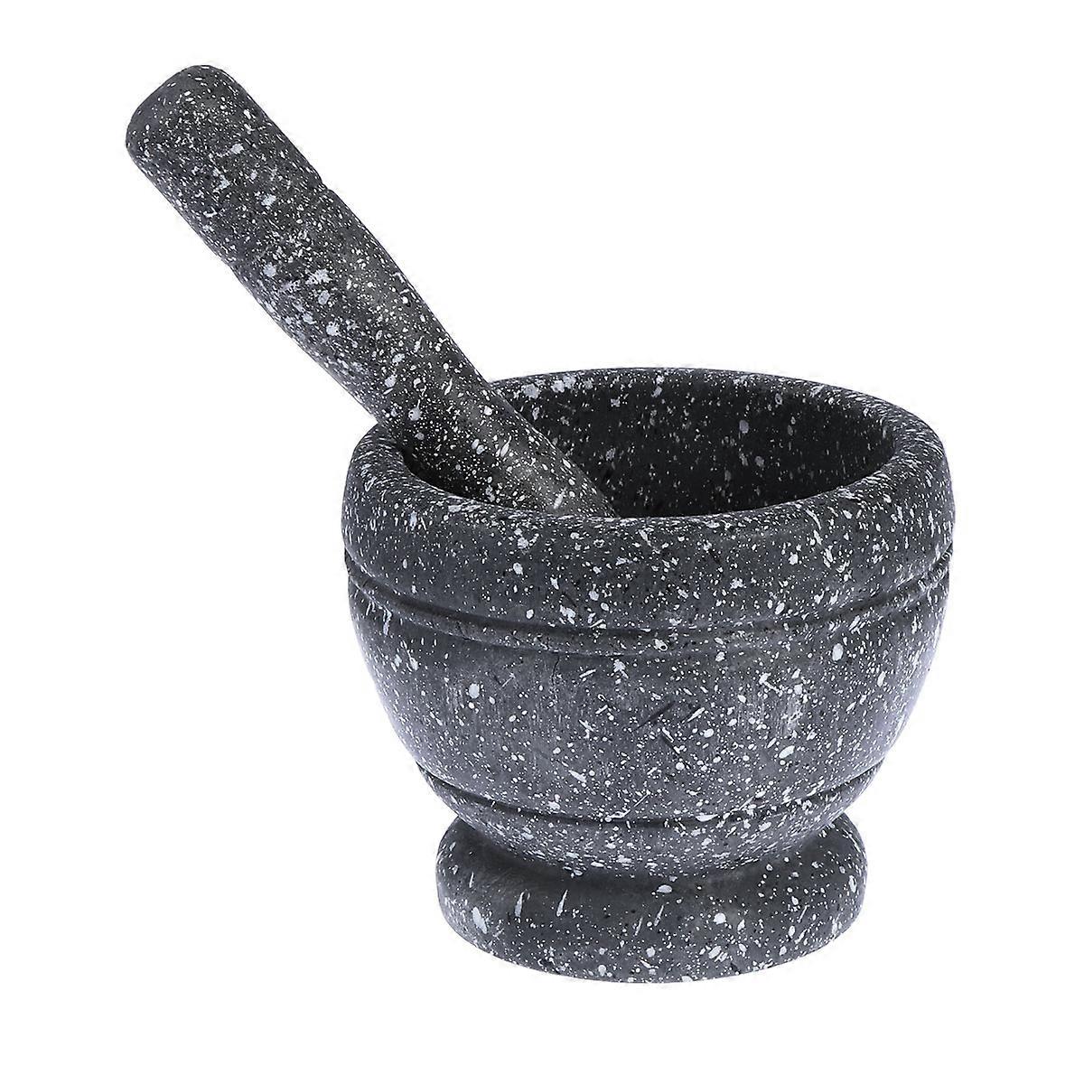 Garlic Pounder Made of Natural Resin Grey Color for Kitchen Use Easy to Clean and 2 Set
