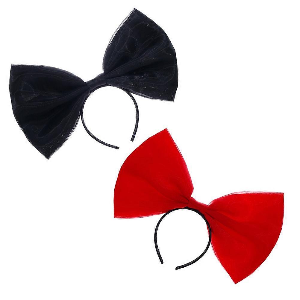 Bowknot Headbands 2Pcs Headwear For Women Perfect For Party And Photography Sessions With Creative Props