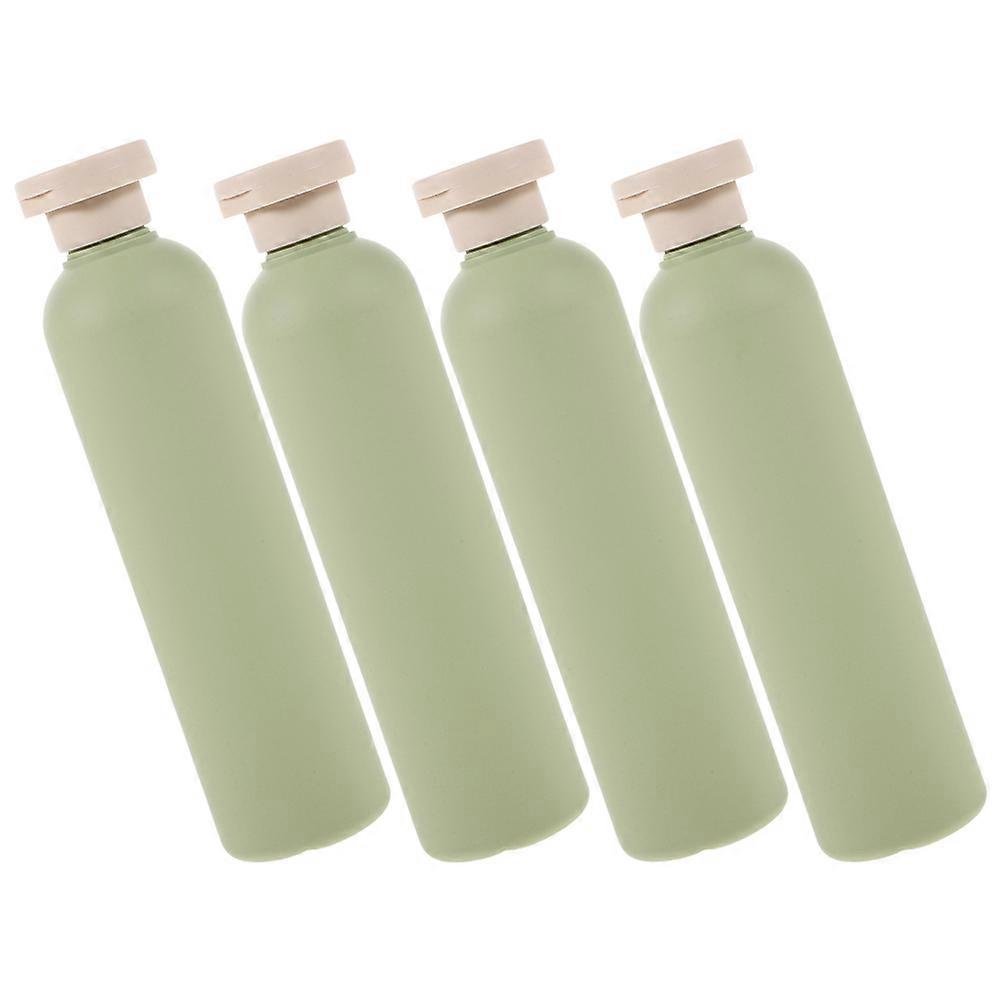4pcs Refillable Travel Shampoo Bottles with Flip Cap for Toiletries, Suitable for Shower Gel, Conditioner, and Travel Essentials