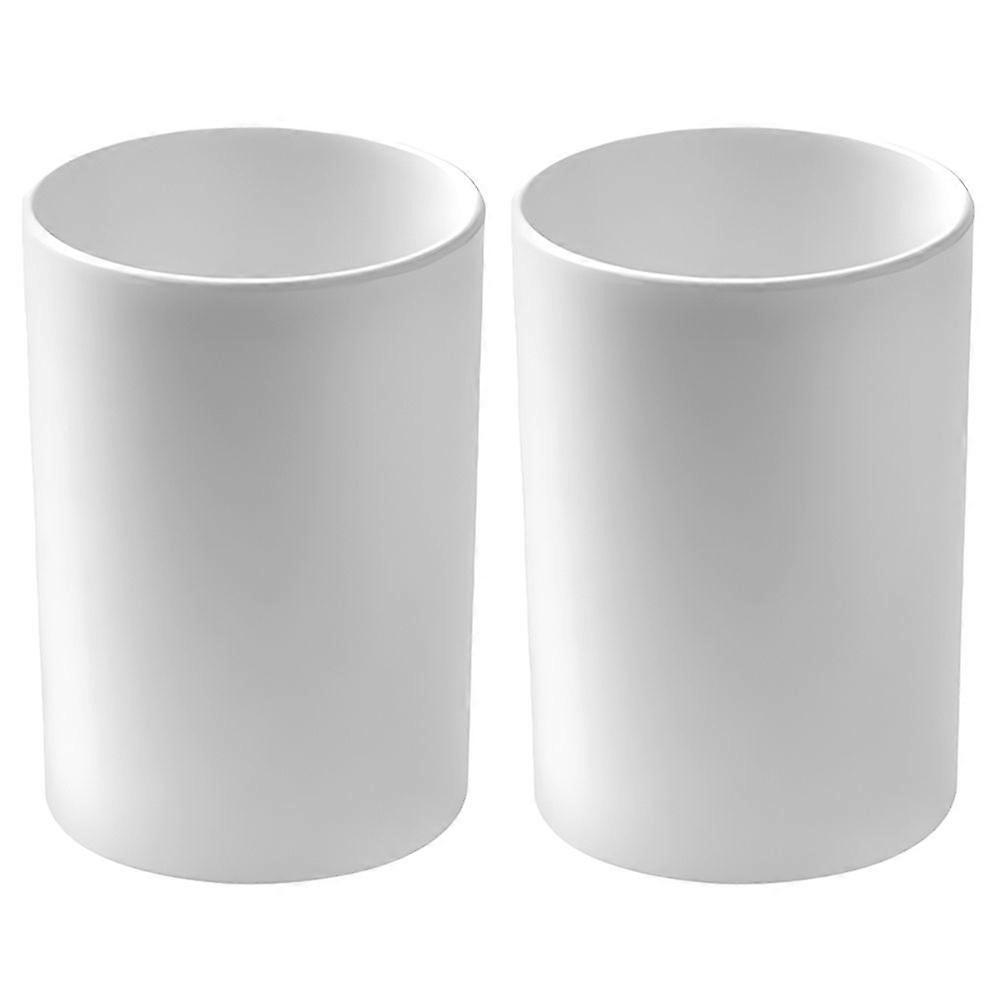 2 stücke Bad Becher Tasse Wiederverwendbare Unzerbrechlich Zahnbürste Tasse Leicht Zu Reinigen Bad Tasse