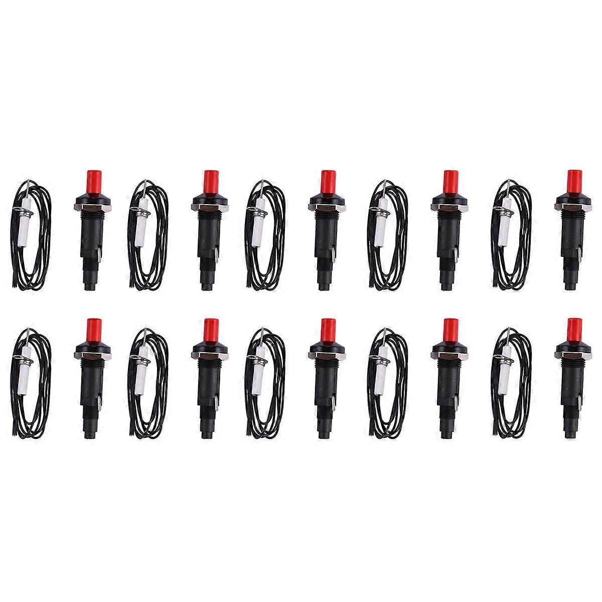 10X Piezo Ignition Set with Cable 1000mm Long Push Button Kitchen for Gas Stoves Ovens