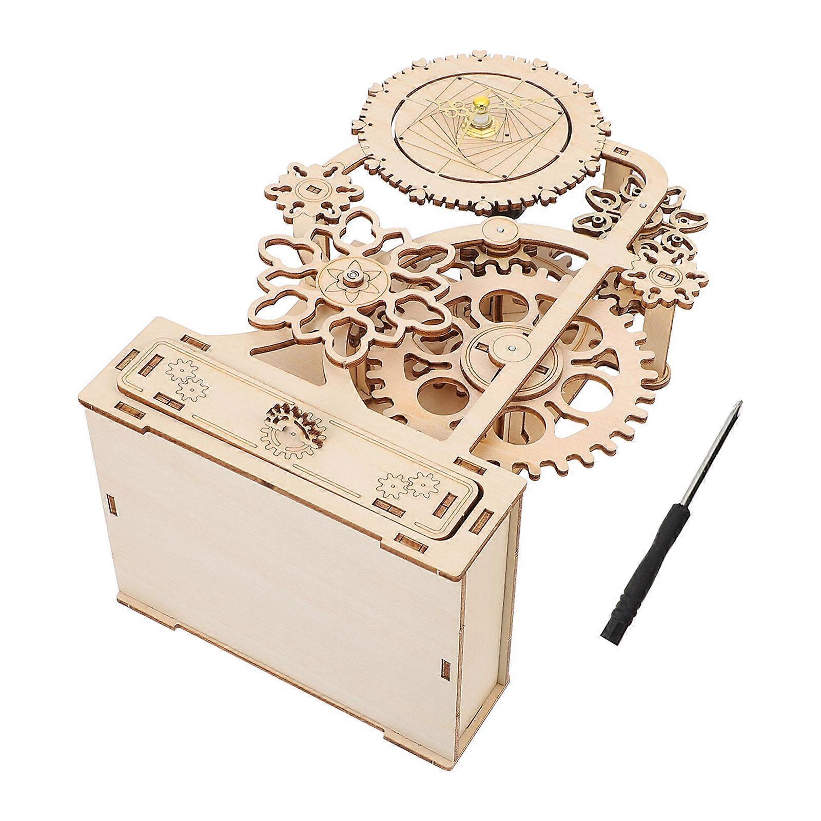 DIY Music Box, Retro Wind-up Design, Perfect for Collectors and Craft Enthusiasts