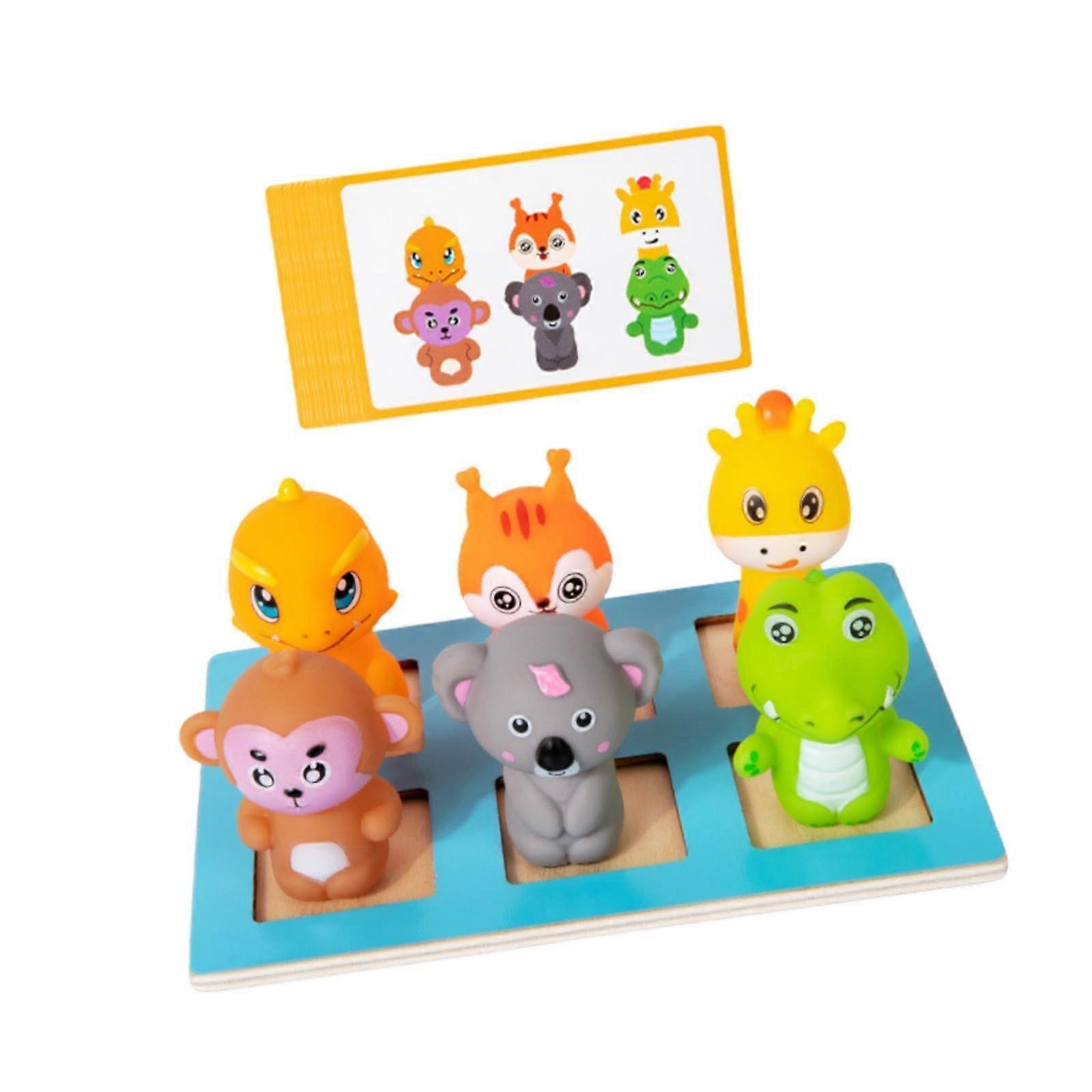 Tier Matching Game for Boys and Girls Ages 3-5, Early Education Toy for Toddlers, Interactive Learning Activity