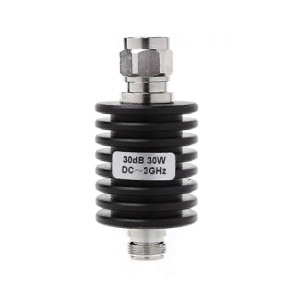 Coaxial fixed attenuator, 30 watts, DC - 3 GHz, 40/30 dB