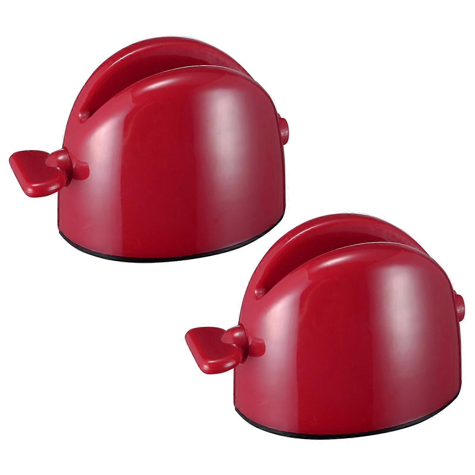 Rolling Toothpaste Tube Squeezer Toothpaste Dispenser Cleaner Squeezer Toothpaste Holder Bathroom Accessory Set Tube Squeezer Red