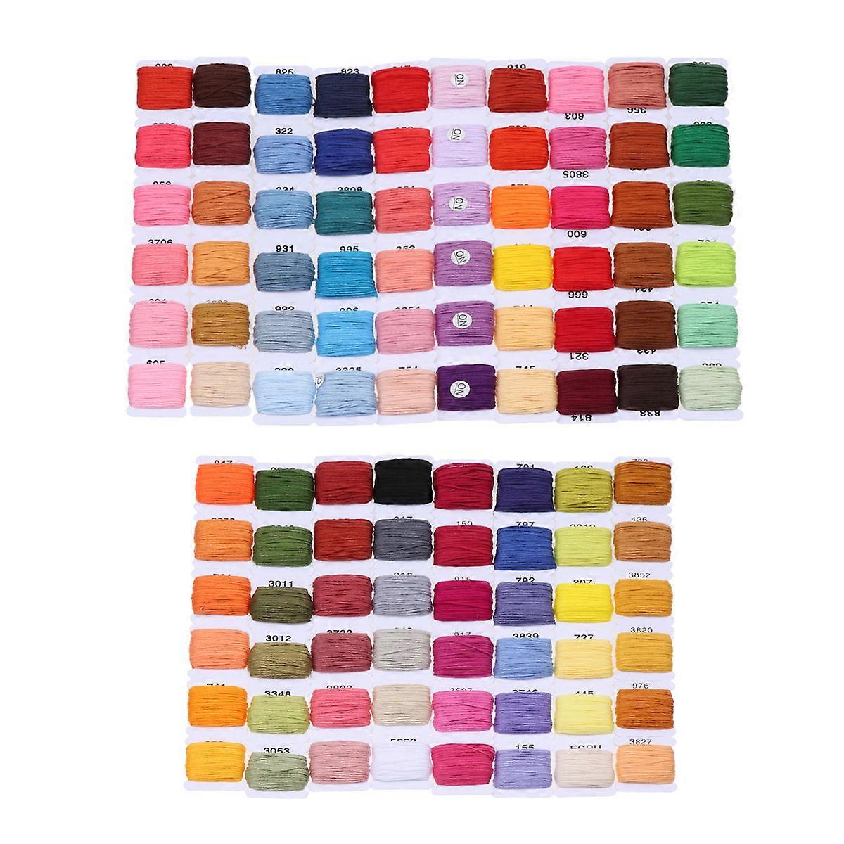 Assorted Color Cross Stitch Threads Set For Children's Crafts And DIY Projects 800 X 0.1 X 0.1 Cm 1 Set Perfect For Creative Gifting