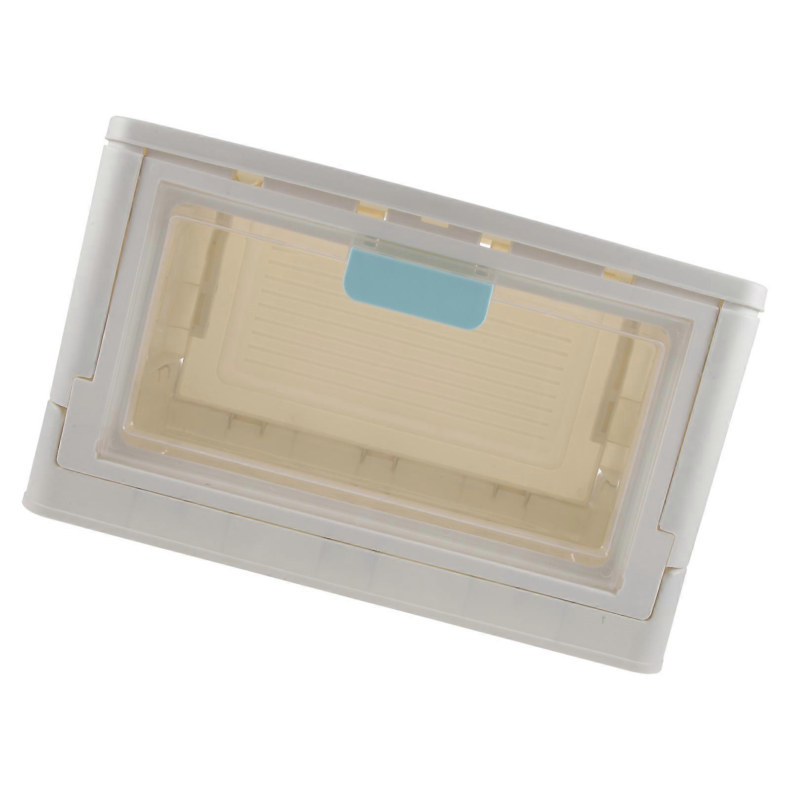 Blue Foldable Storage Box for Home Suitable for Shelf and Bedroom 1 Piece