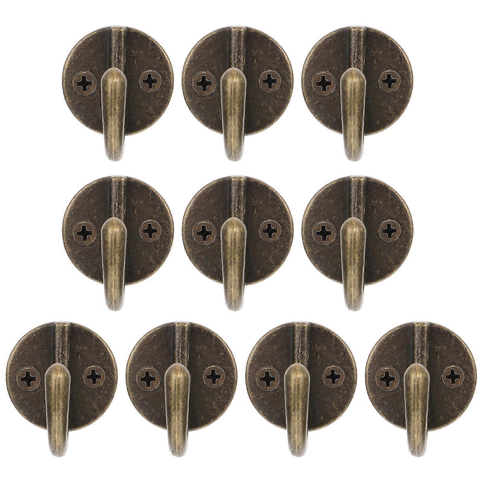 Retro Vintage Wall Hooks 10Pcs Zinc Alloy Hook For Adults In Office And Home Occasions