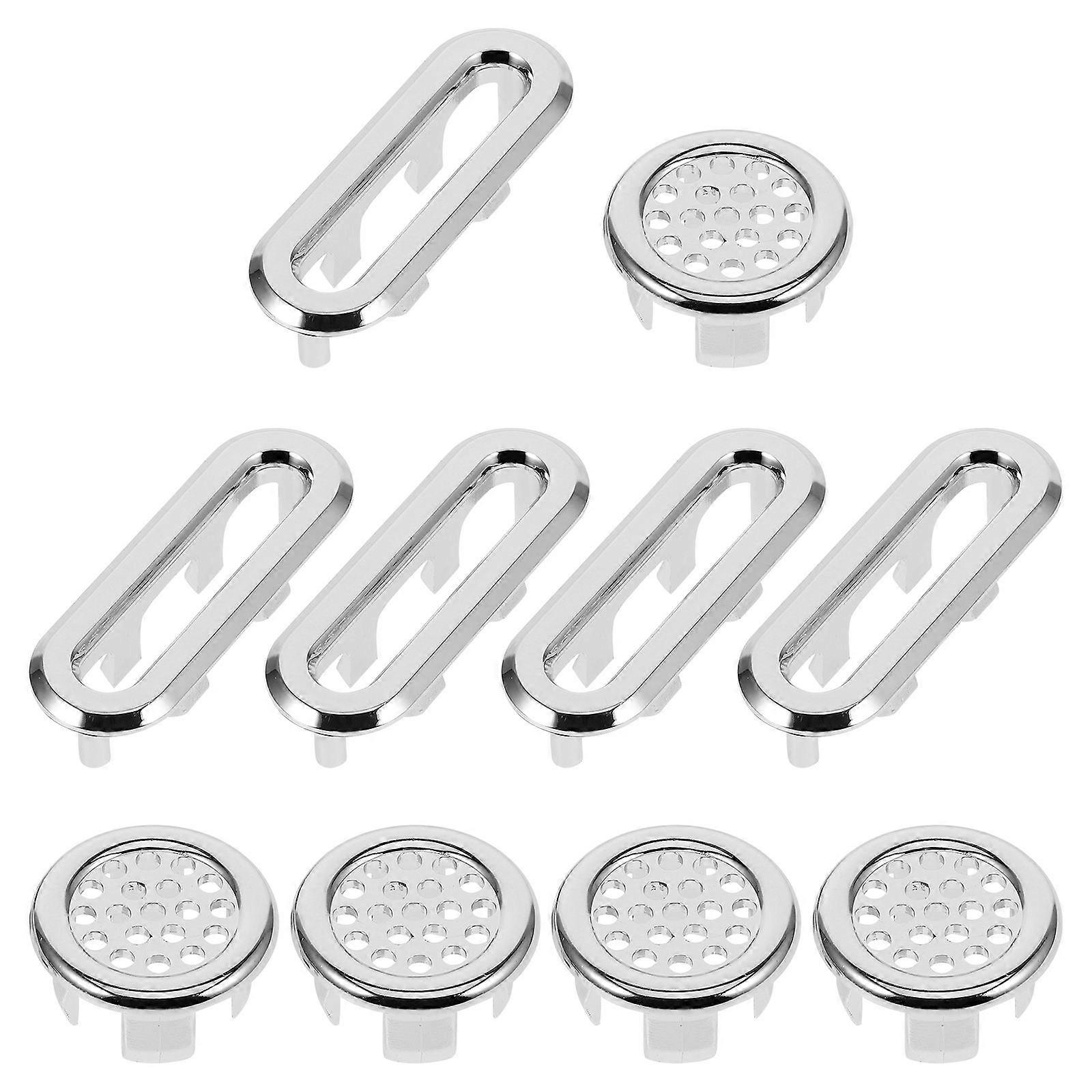 1 Set Kitchen Sink Overflow Ring Bathroom Basin Trim Ring Bath Sink Hole Cover