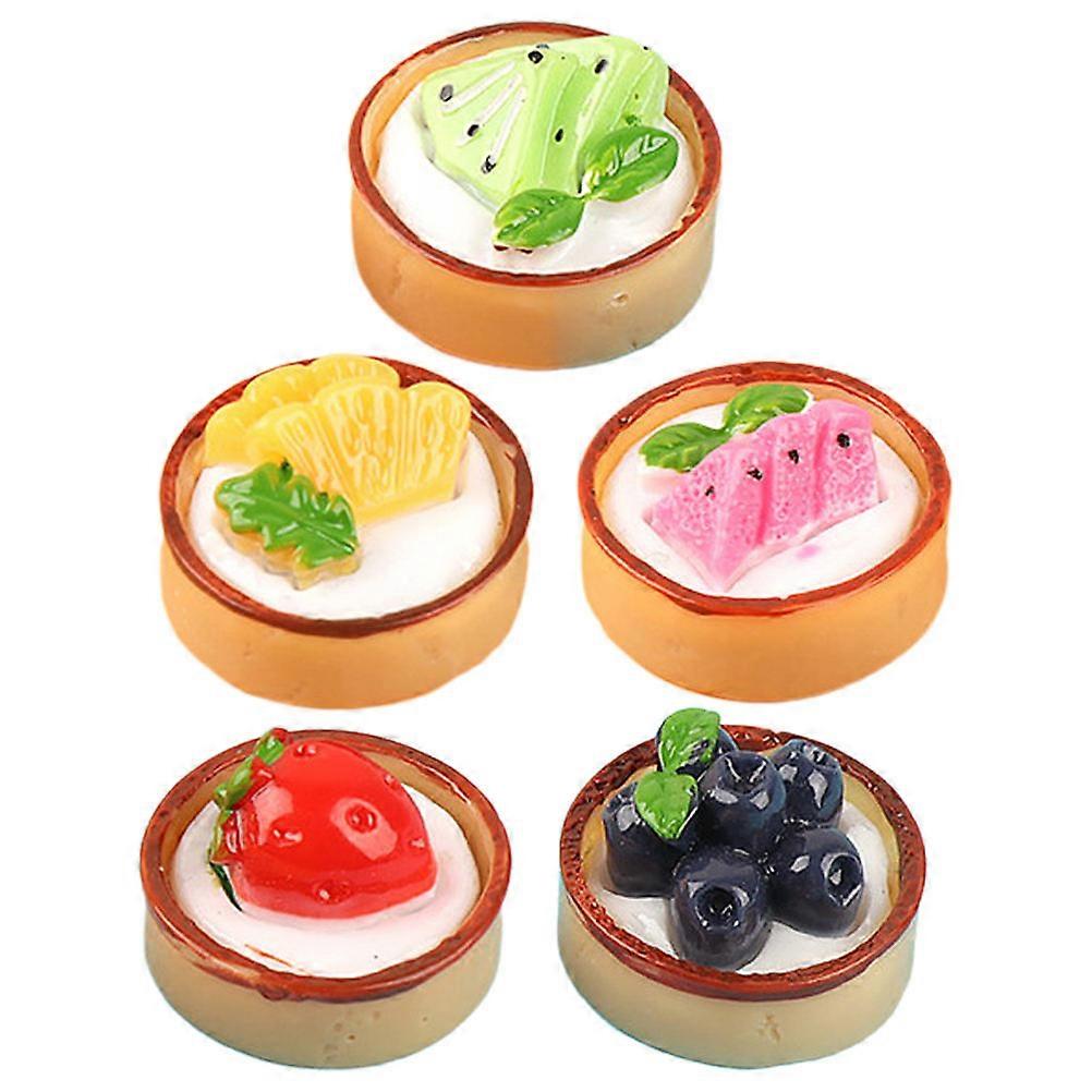 Cupcake Shape Props 5Pcs Artificial Food Decorations Made Of Resin For Charming Home And Event Displays