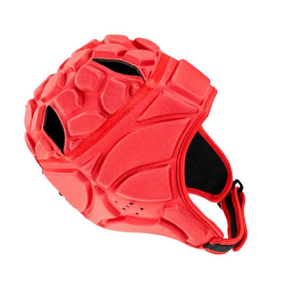 Durable Football Headguard Reliable Crash Protection For Rugby Players Red Size L 1Set