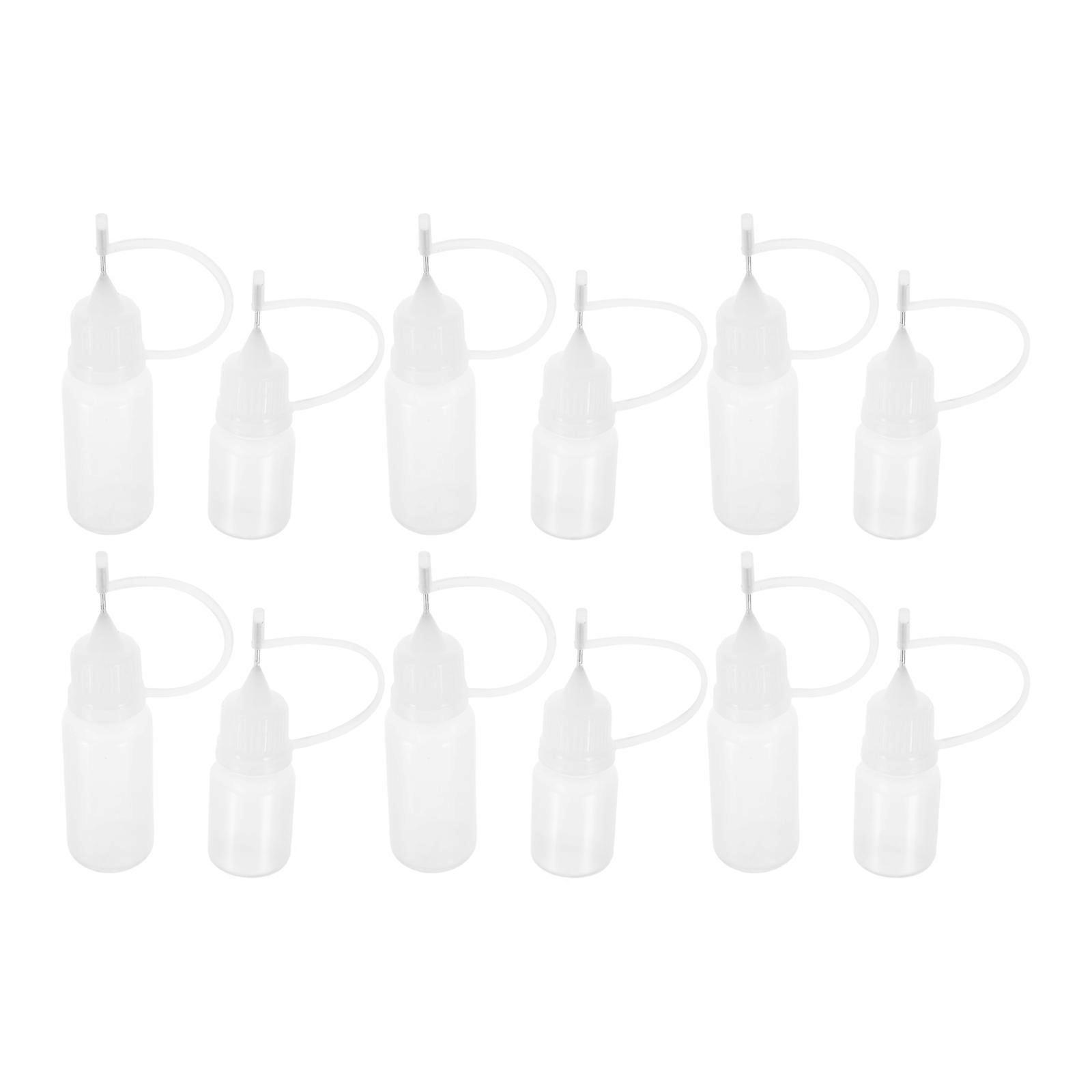 12pcs Applicator Bottles for Precision Glue Application – Empty Squeeze Bottles for Crafts, Sewing, and Detail Work