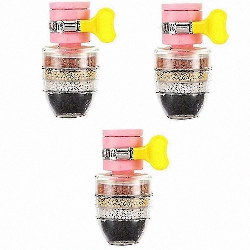 2023 3 Pcs Activated Carbon Faucet Water Filters - Universal Interface for Home Water Filtration Systems