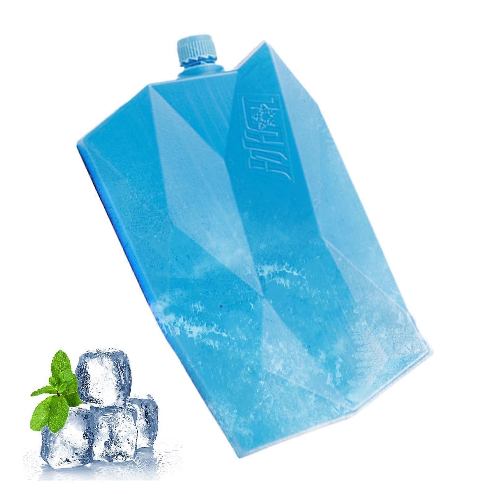 Kuehlakkus Portable Cooling Blocks For Fans Reusable Ice Elements For Picnic Travel Camping Extra Large Ice Crystal Box