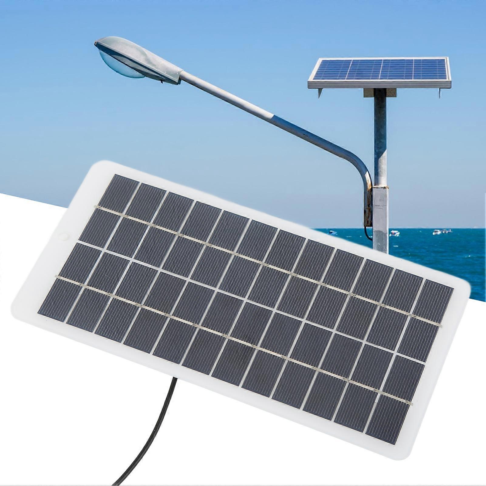 Solar Panel Portable High Efficiency Weather Resistant Solar Charger Cell with DC Interface for Traffic Light 5W 12V 