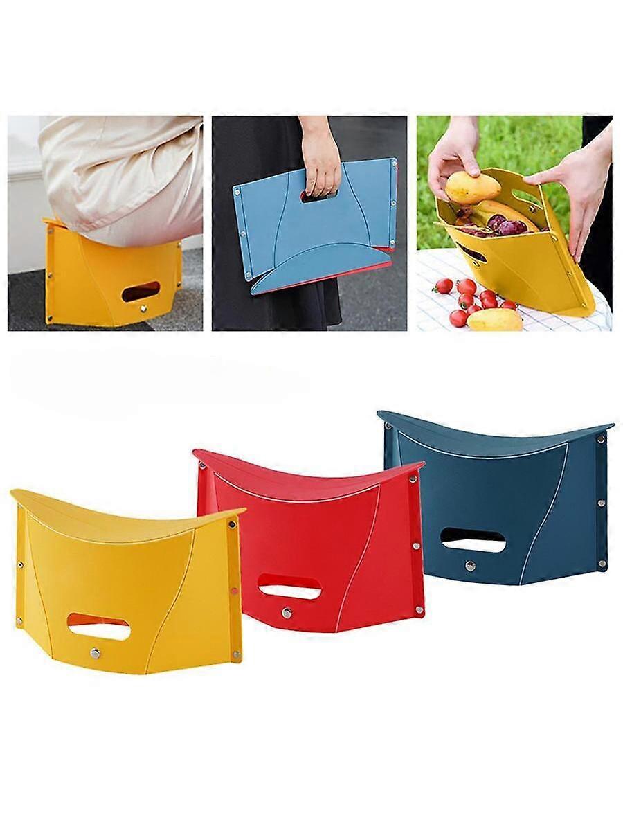 Portable Folding Step Stool Card Folding Shrink Stools Outdoor Camping Fishing Chair Home Travel Multifunction Non Slip Chairs