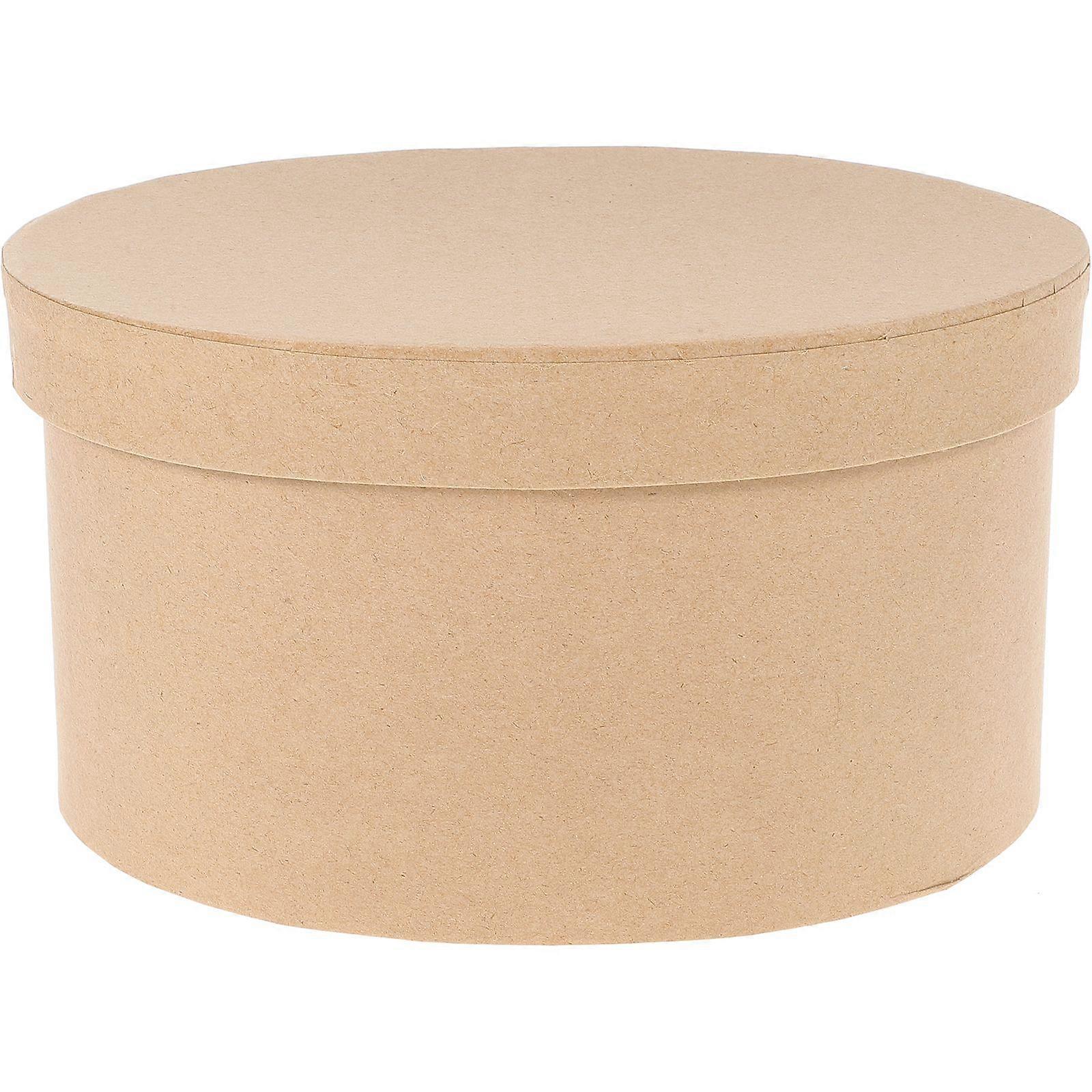 Oval Kraft Paper Hardboard Box Cookie Paper Container Cake Container Chocolate Box